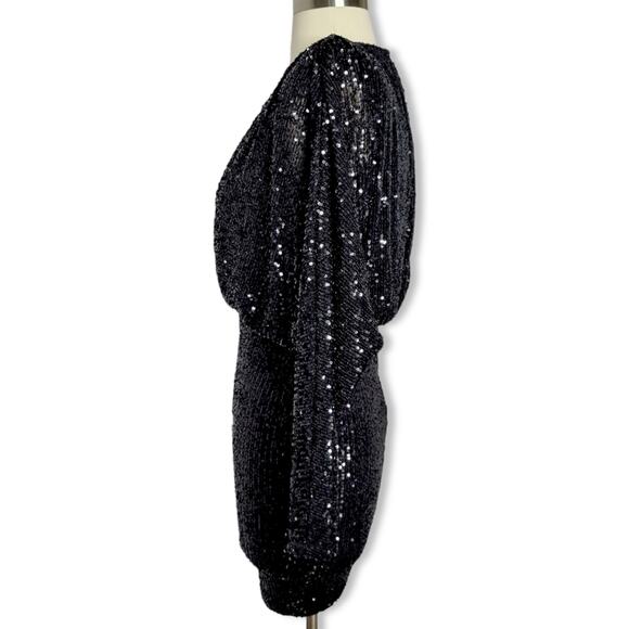Nookie Veda Sequin Mini Dress in Black Size Small New With Tag NYE - Picture 12 of 13